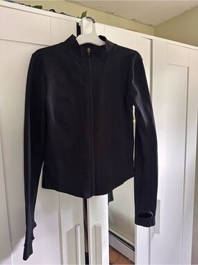 SHEIN Black Zip-Up Bomber Jacket